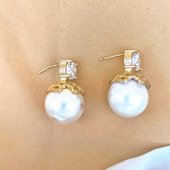Pearl Clip on Earrings