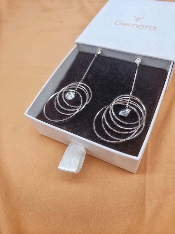 Layered Hoop Drop Earrings