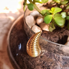 Striped Tear Drop Earrings