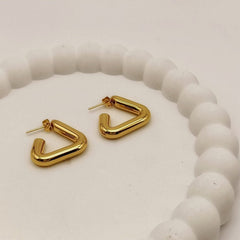 Triangle Hoop Earrings
