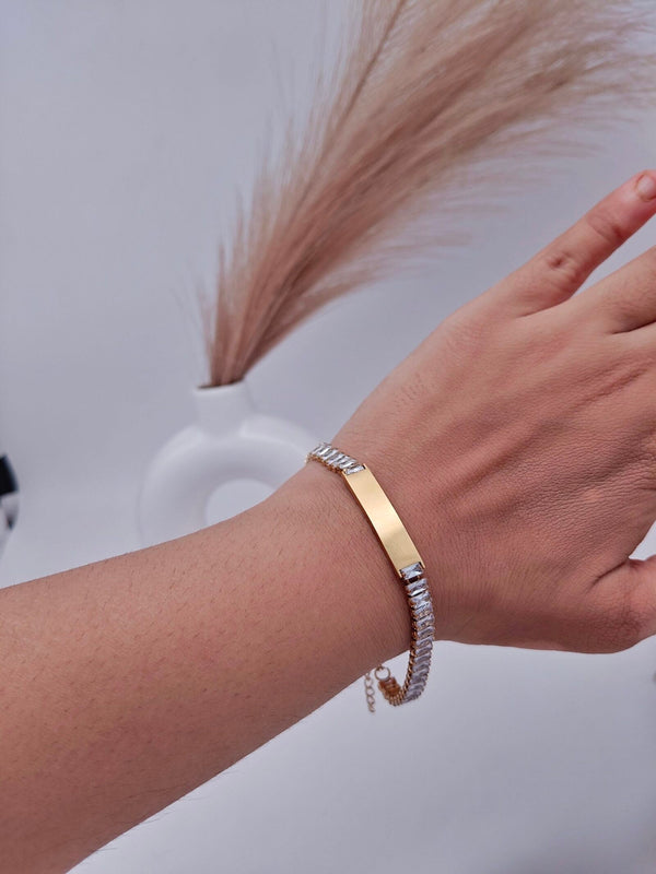 Cubic Zirconia Chain Bracelet