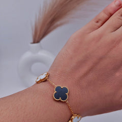 Four Leaf Clover Charms Bracelet