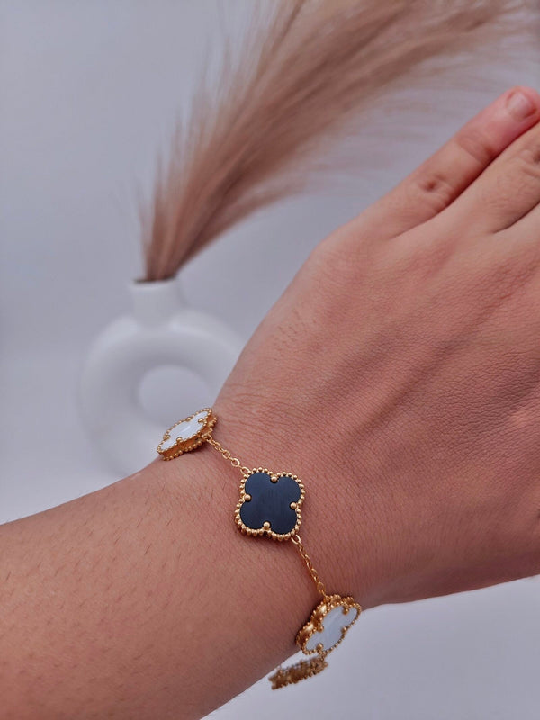 Four Leaf Clover Charms Bracelet