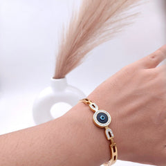Studded Evil Eye Bracelet