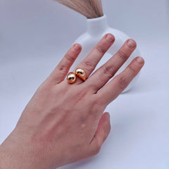 Tear Drop Twisted Adjustable Ring