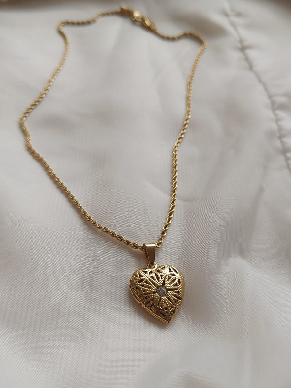 Ancient Heart Openable Necklace