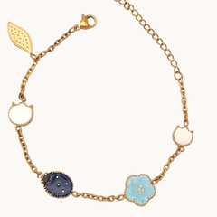 Trendy Flowers Charm Bracelet