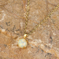 Fire Opal Necklace